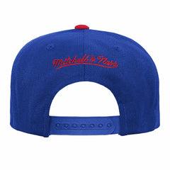Blue/Red Sacramento Kings Youth Team Logo Two-Tone Flatbrim Snapback Hat | NBA