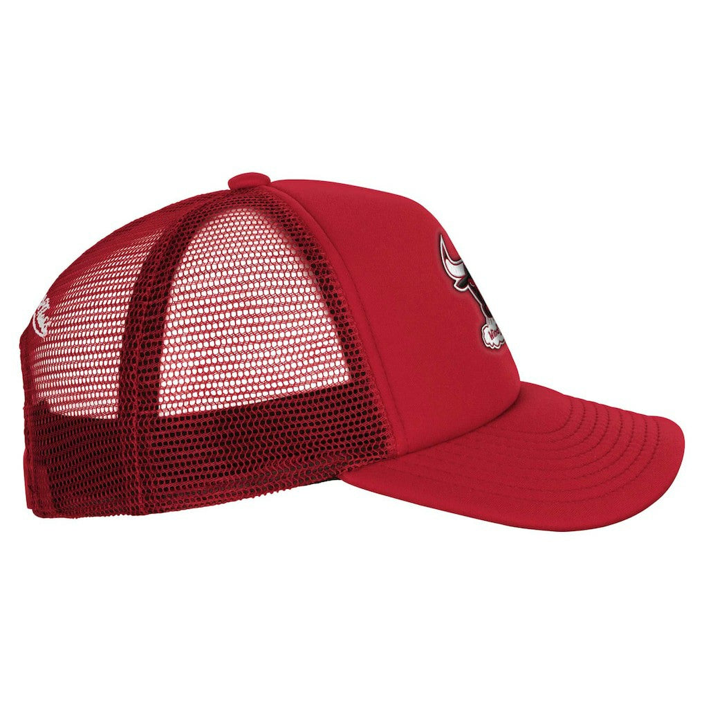 Red Chicago Bulls Youth Core Evergreen Trucker Adjustable Hat | NBA