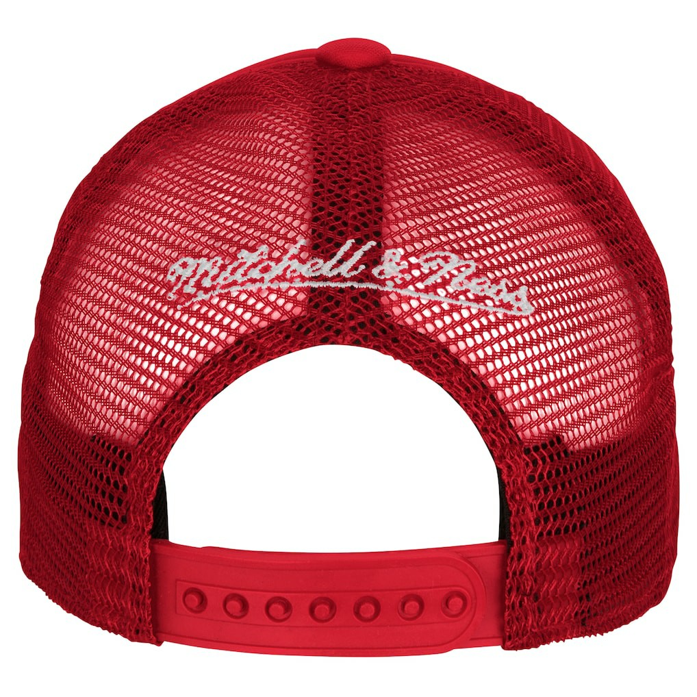 Red Philadelphia 76ers Youth Core Evergreen Trucker Adjustable Hat | NBA