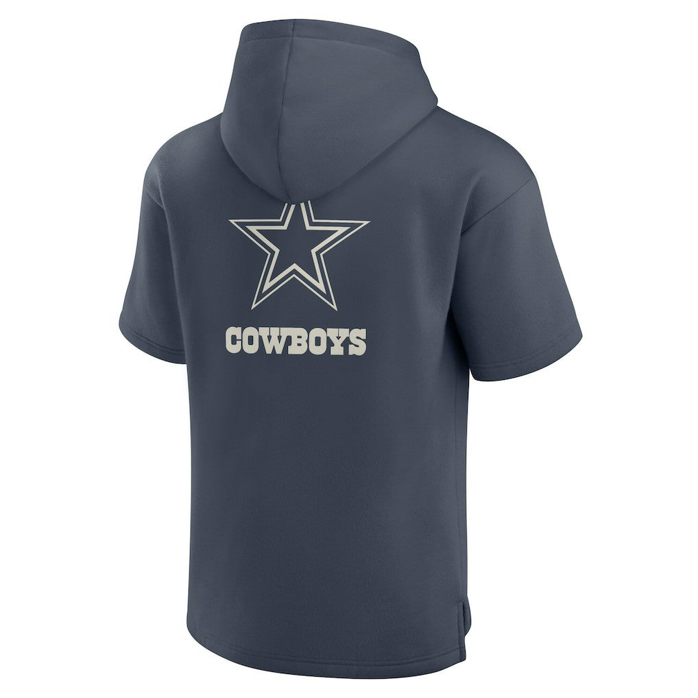 Dallas Cowboys Elements Future Ground Lettering Short Sleeve Pullover Hoodie | NFL Discount