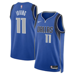 Blue Kyrie Irving Dallas Mavericks Unisex Badge Swingman Replica Jersey sale | NBA