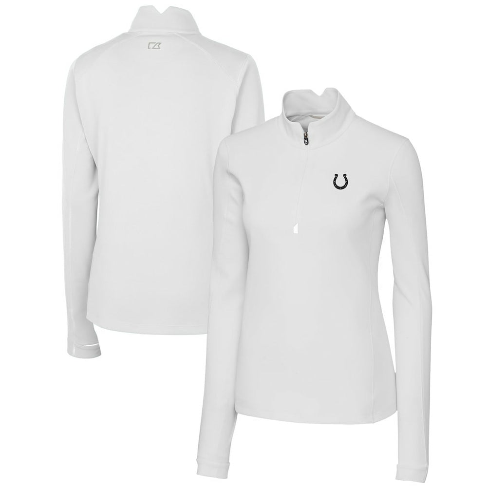 Indianapolis Colts Cutter & Buck Women's Traverse Stretch DryTec Quarter-Zip Top | NFL US