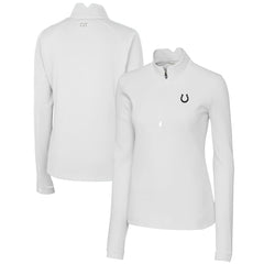 Indianapolis Colts Cutter & Buck Women's Traverse Stretch DryTec Quarter-Zip Top | NFL US