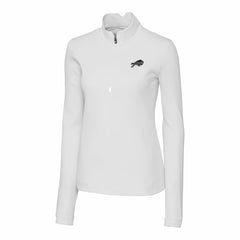 Buffalo Bills Cutter & Buck Women's Traverse Stretch DryTec Quarter-Zip Top | NFL New