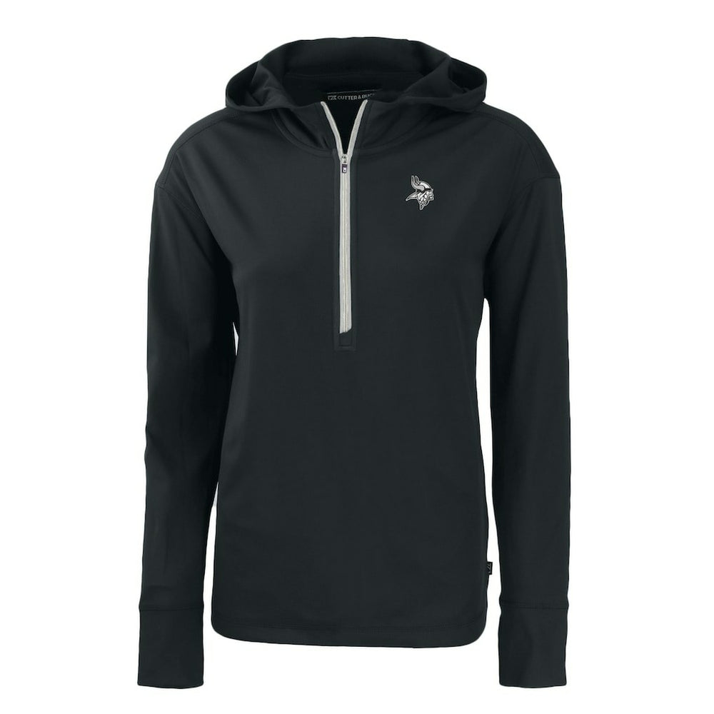 Minnesota Vikings Cutter & Buck Women's Daybreak Eco Recycled Half-Zip Hoodie | NFL New