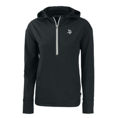 Minnesota Vikings Cutter & Buck Women's Daybreak Eco Recycled Half-Zip Hoodie | NFL New