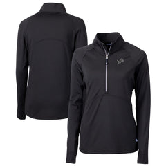 Detroit Lions Cutter & Buck Women's Adapt Eco Knit Stretch Recycled Half-Zip Pullover Top | NFL Sale