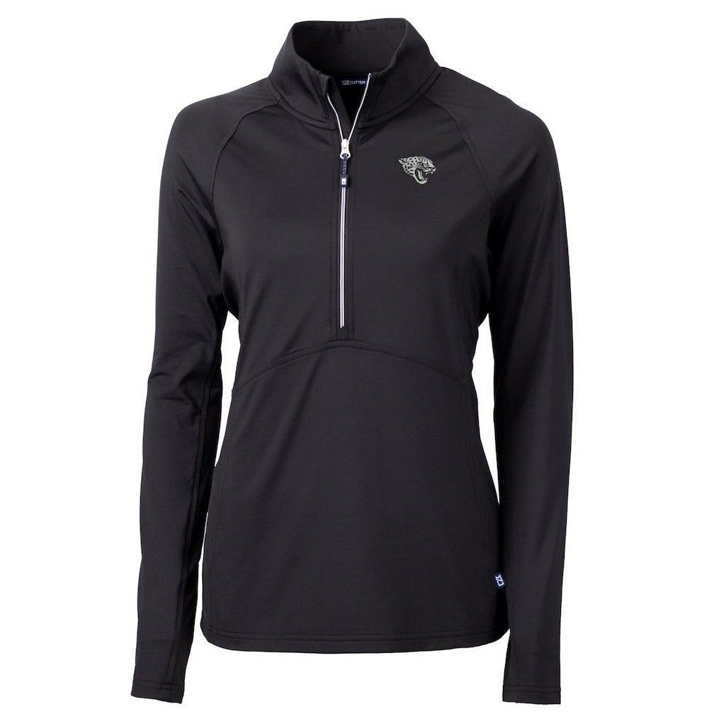 Jacksonville Jaguars Cutter & Buck Women's Adapt Eco Knit Stretch Recycled Half-Zip Pullover Top | NFL On sale