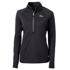 Baltimore Ravens Cutter & Buck Women's Adapt Eco Knit Stretch Recycled Half-Zip Pullover Top | NFL Hot