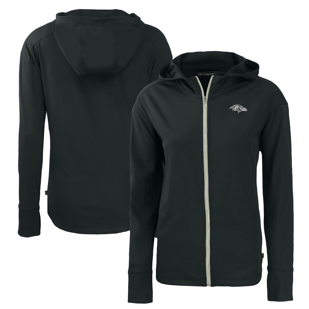 Baltimore Ravens Cutter & Buck Women's Daybreak Eco Recycled Full-Zip Hoodie | NFL Outlet