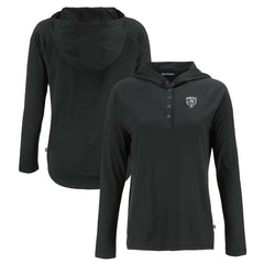 Chicago Bears Cutter & Buck Women's Coastline Epic Comfort Eco Recycled Long Sleeve Hoodie T-Shirt | NFL Hot