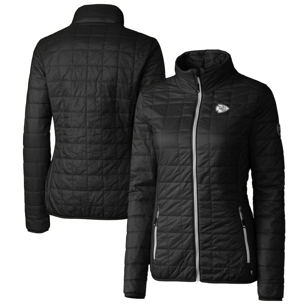Kansas City Chiefs Cutter & Buck Women's Rainier PrimaLoft Eco Insulated Full-Zip Puffer Jacket | NFL On sale