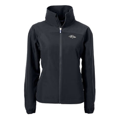 Baltimore Ravens Cutter & Buck Women's Charter Eco Recycled Full-Zip Hoodie Jacket | NFL New