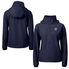 Chicago Bears Cutter & Buck Women's Charter Eco Recycled Half-Zip Hoodie Anorak Jacket | NFL Outlet