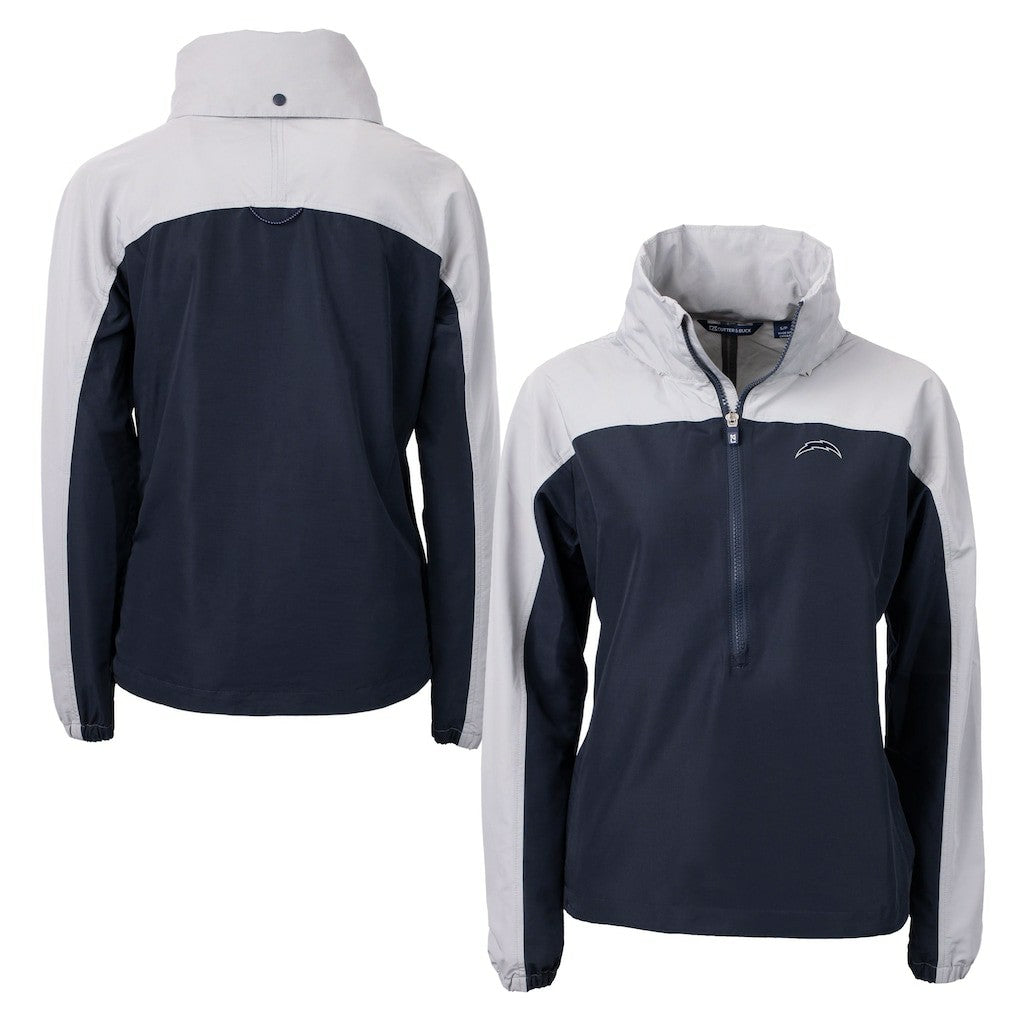 Los Angeles Chargers Cutter & Buck Women's Charter Eco Recycled Half-Zip Hoodie Anorak Jacket | NFL Near me