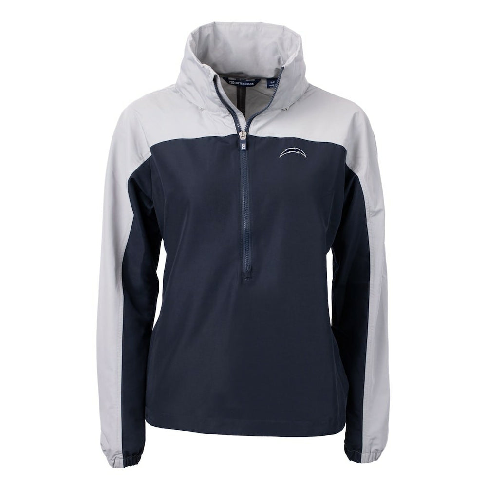 Los Angeles Chargers Cutter & Buck Women's Charter Eco Recycled Half-Zip Hoodie Anorak Jacket | NFL Near me