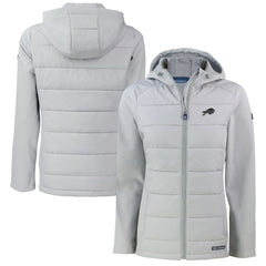 Buffalo Bills Cutter & Buck Women's Evoke Hybrid Eco Softshell Recycled Full-Zip Hoodie Jacket | NFL On sale