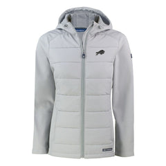 Buffalo Bills Cutter & Buck Women's Evoke Hybrid Eco Softshell Recycled Full-Zip Hoodie Jacket | NFL On sale