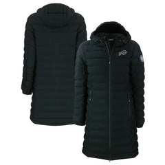 Buffalo Bills Cutter & Buck Women's Mission Ridge Repreve Eco Insulated Full-Zip Hoodie Long Puffer Jacket | NFL On sale