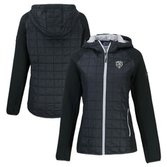 Chicago Bears Cutter & Buck Women's Rainier PrimaLoft Eco Hybrid Full-Zip Hoodie Jacket | NFL Sale
