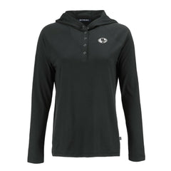 San Francisco 49ers Cutter & Buck Women's Coastline Epic Comfort Eco Recycled Long Sleeve Hoodie T-Shirt | NFL Discount