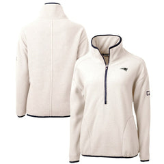New England Patriots Cutter & Buck Women's Cascade Eco Sherpa Fleece Half-Zip Jacket | NFL On sale