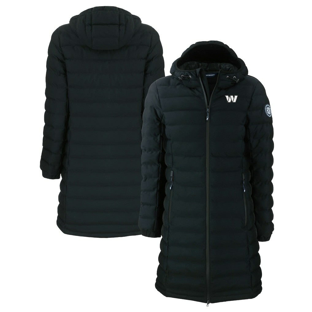 Washington Commanders Cutter & Buck Women's Mission Ridge Repreve Eco Insulated Full-Zip Hoodie Long Puffer Jacket | NFL Online