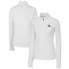 Tennessee Titans Cutter & Buck Women's Traverse Stretch DryTec Quarter-Zip Top | NFL Near me