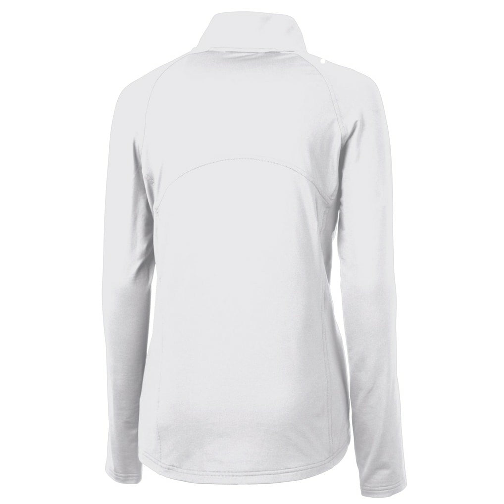 Seattle Seahawks Cutter & Buck Women's Adapt Eco Knit Stretch Recycled Raglan Half-Zip Top | NFL Discount