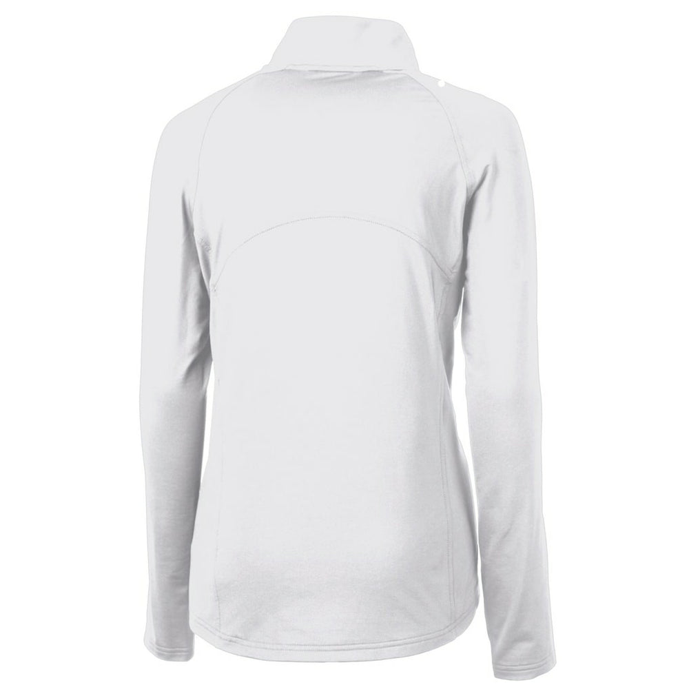 Seattle Seahawks Cutter & Buck Women's Adapt Eco Knit Stretch Recycled Raglan Half-Zip Top | NFL Discount