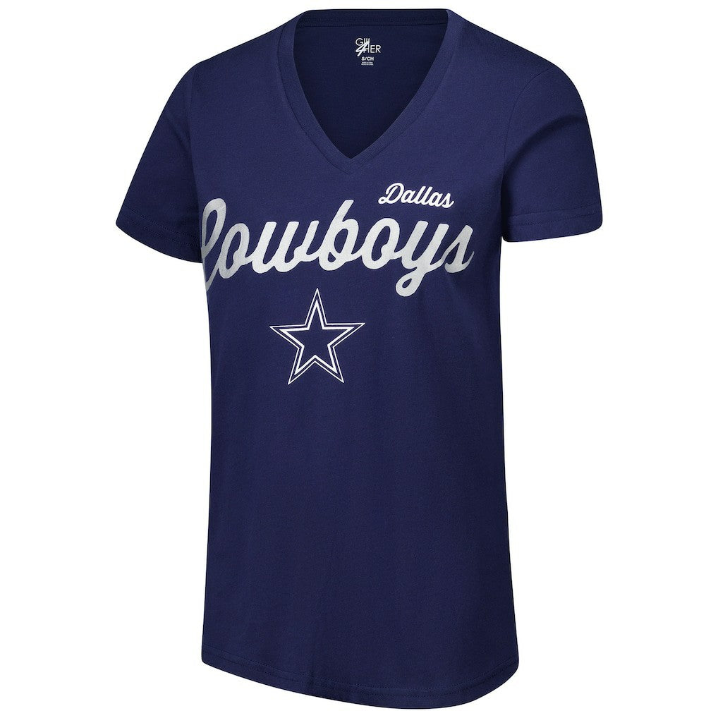Dallas Cowboys G-III 4Her by Carl Banks Women's Post Season V-Neck T-Shirt | NFL Discount
