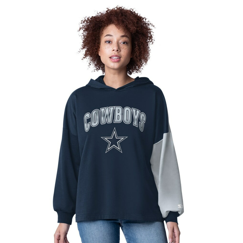 Dallas Cowboys Starter Women's Power Move Long Sleeve Pullover Hoodie | NFL US