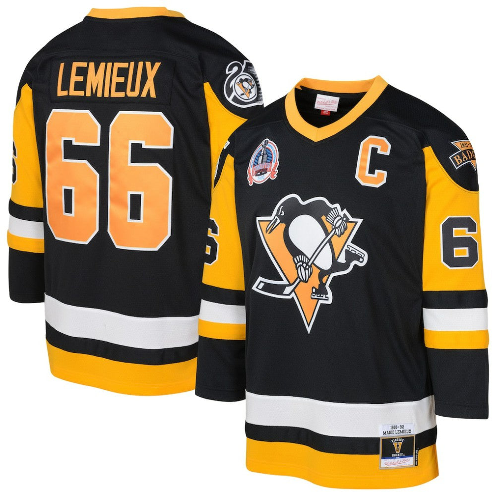 Mario Lemieux Pittsburgh Penguins Mitchell & Ness Youth 1991/92 Captain Patch Power Play Player Jersey -  NHL Jerseys