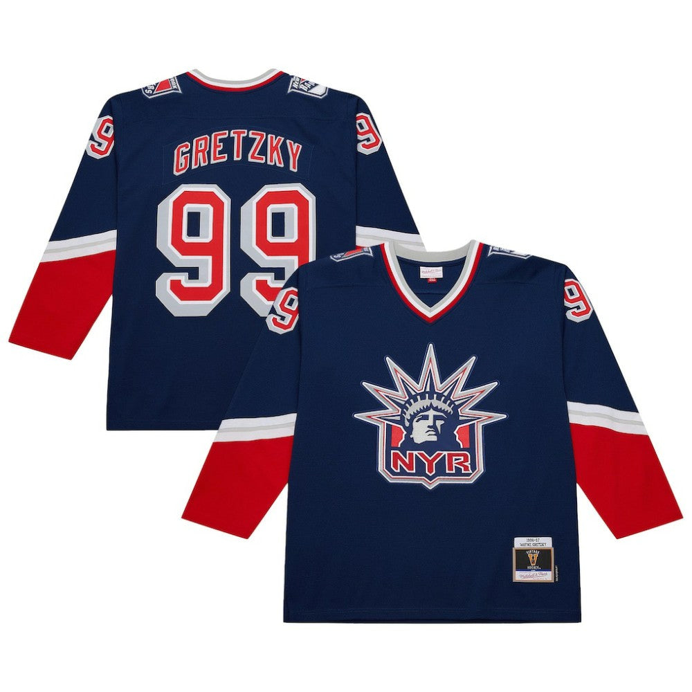 Wayne Gretzky New York Rangers Mitchell & Ness Youth 1996/97  Power Play Player Jersey -  NHL Jerseys
