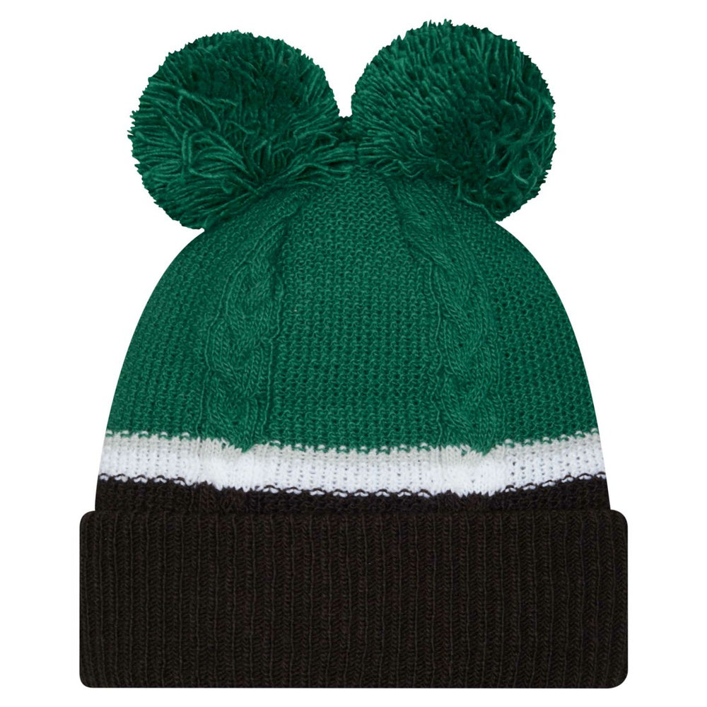 New York Jets Women's Double Bubble Cuffed Knit Hat with Poms | NFL New