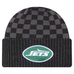 New York Jets Checkered Cuffed Knit Hat | NFL Online