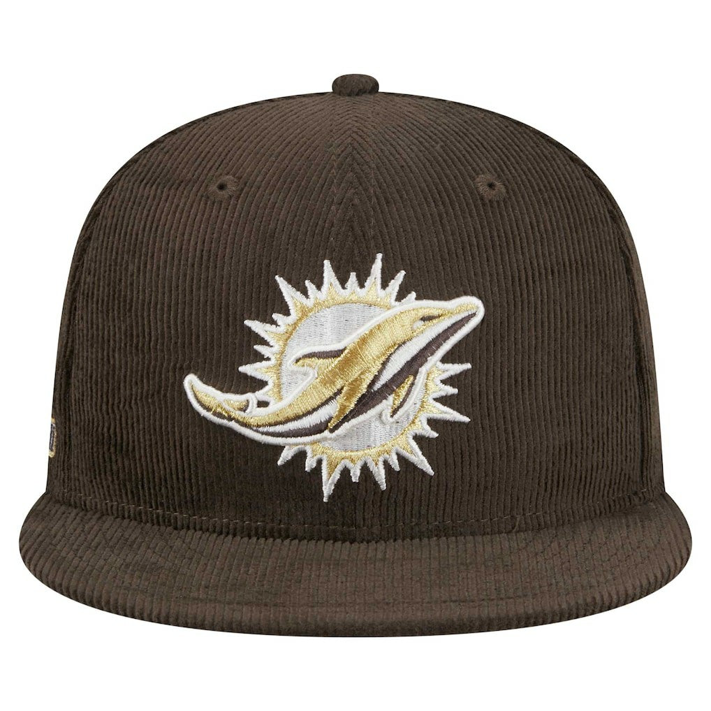 Miami Dolphins Choco Cord 59FIFTY Fitted Hat | NFL New