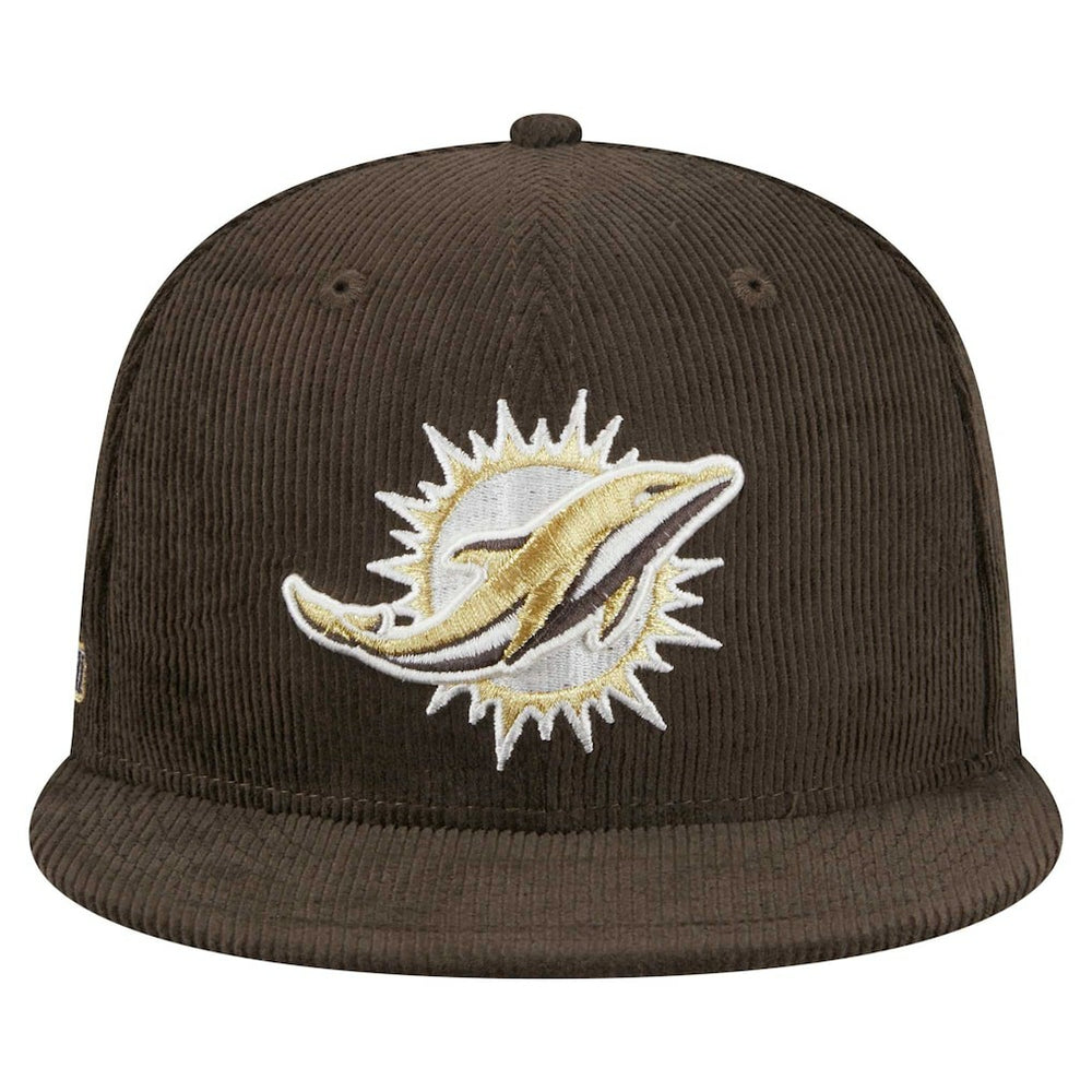 Miami Dolphins Choco Cord 59FIFTY Fitted Hat | NFL New