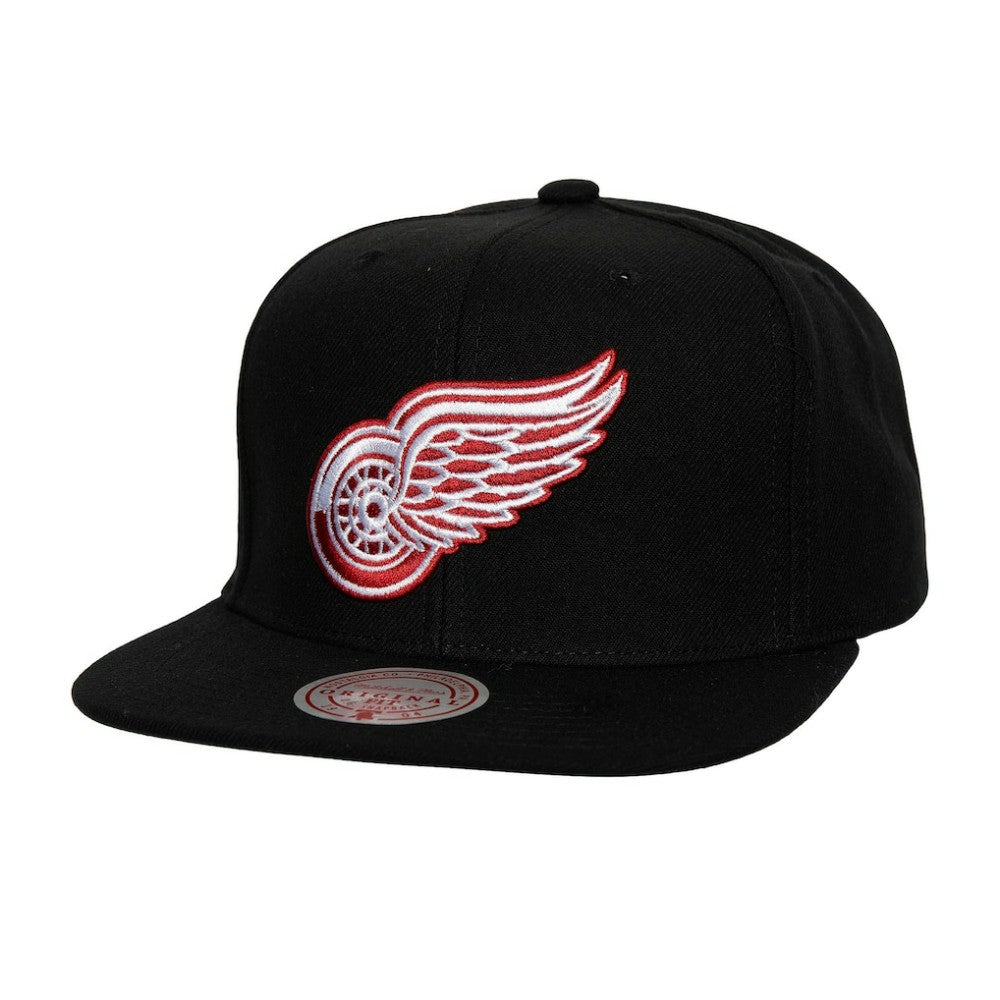 Detroit Red Wings Mitchell & Ness Core Top Spot Snapback Hat -  NHL Hats