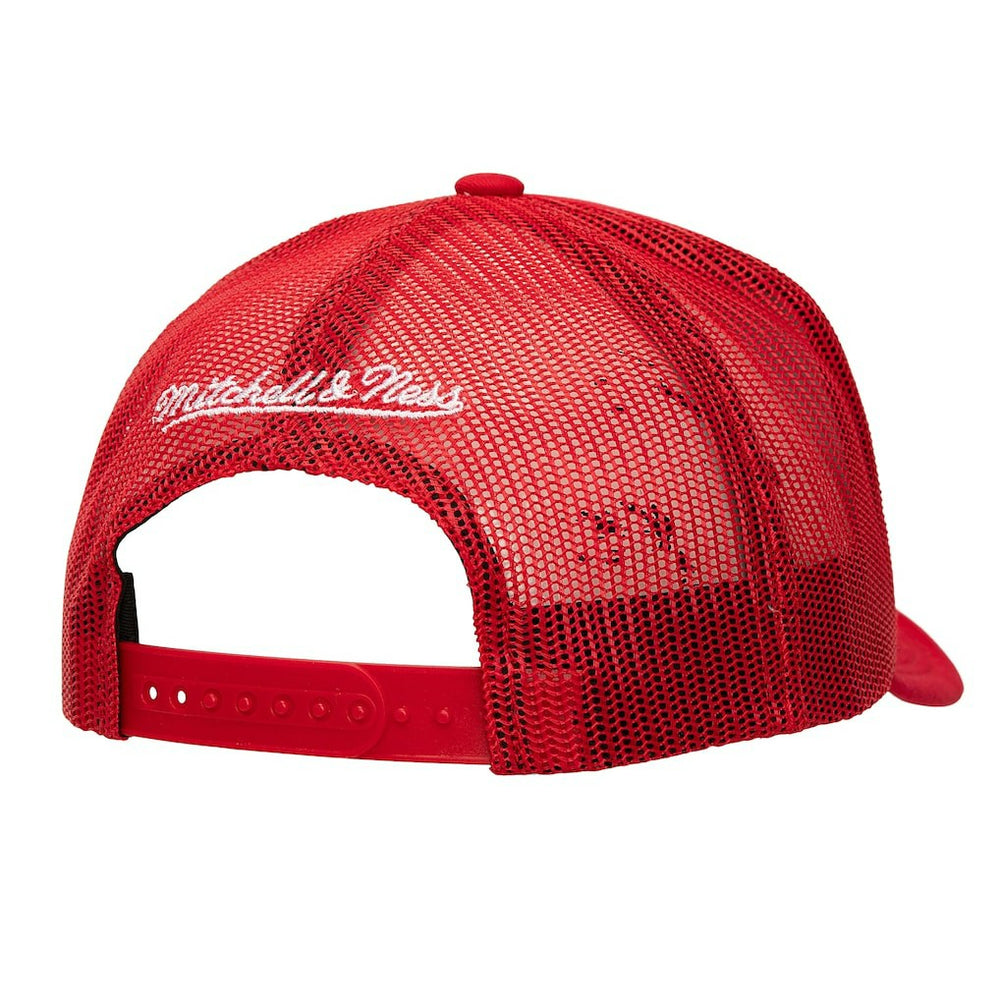 Red Chicago Bulls Core Evergreen OTC Trucker Adjustable Hat | NBA