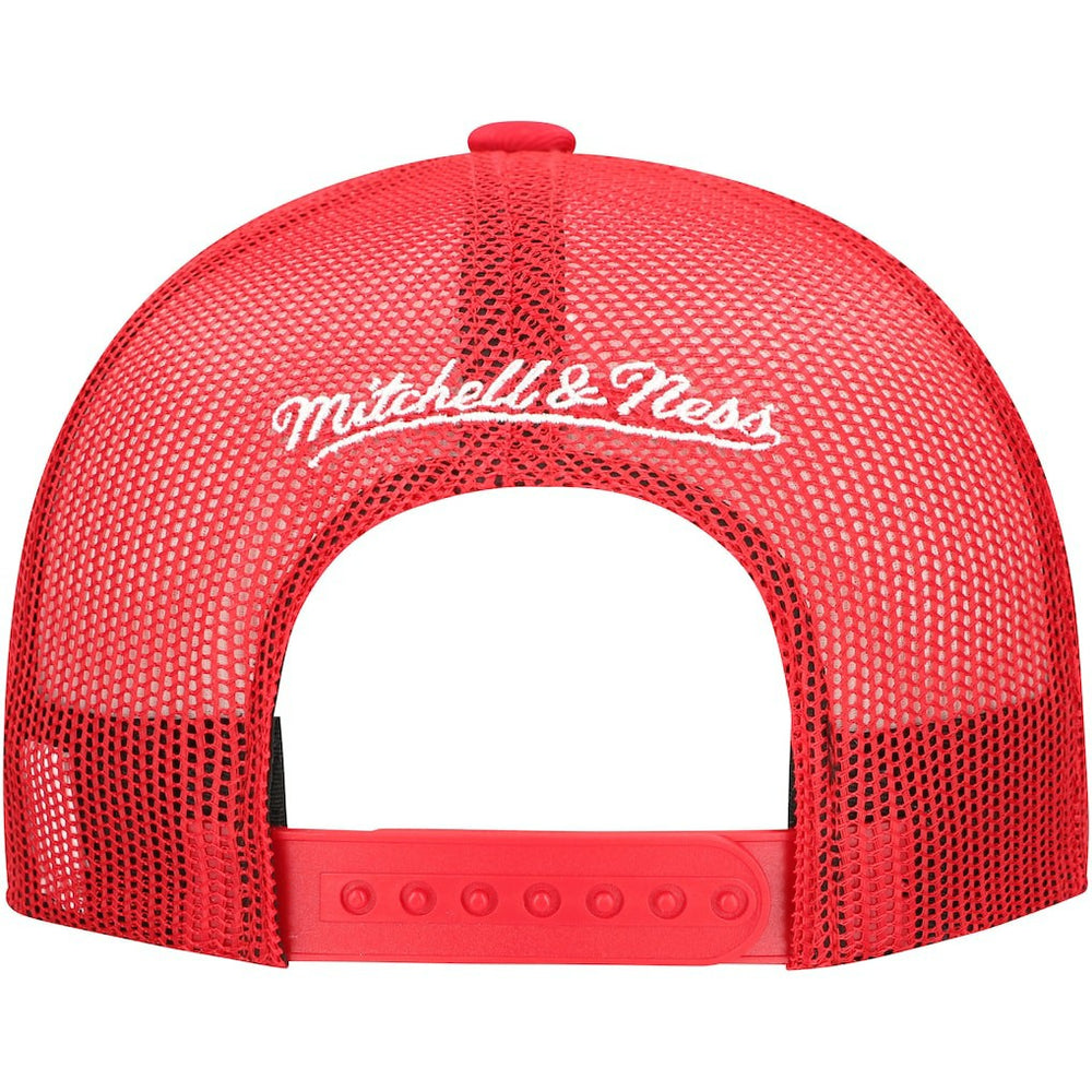 Red Chicago Bulls Core Evergreen OTC Trucker Adjustable Hat | NBA