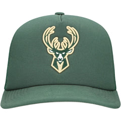 Hunter Green Milwaukee Bucks Core Evergreen OTC Trucker Adjustable Hat | NBA