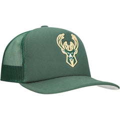 Hunter Green Milwaukee Bucks Core Evergreen OTC Trucker Adjustable Hat | NBA