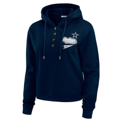 Dallas Cowboys WEAR by Erin Andrews Women's Waffle-Knit Pullover Hoodie | NFL On sale
