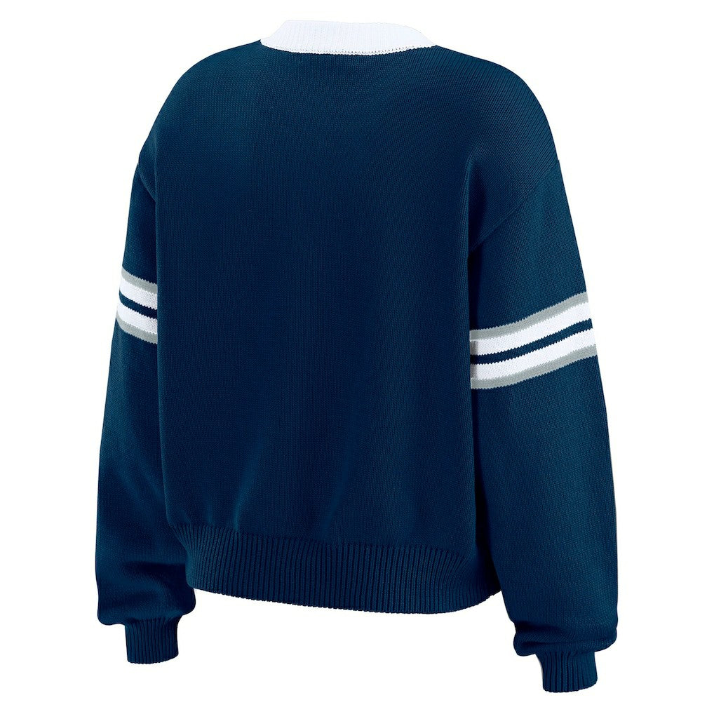 Dallas Cowboys WEAR by Erin Andrews Women's Lace-Up Sweater | NFL On sale