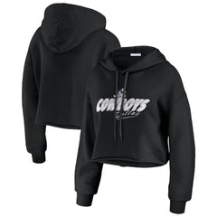 Dallas Cowboys WEAR by Erin Andrews Women's Prime Cropped Pullover Hoodie | NFL Hot