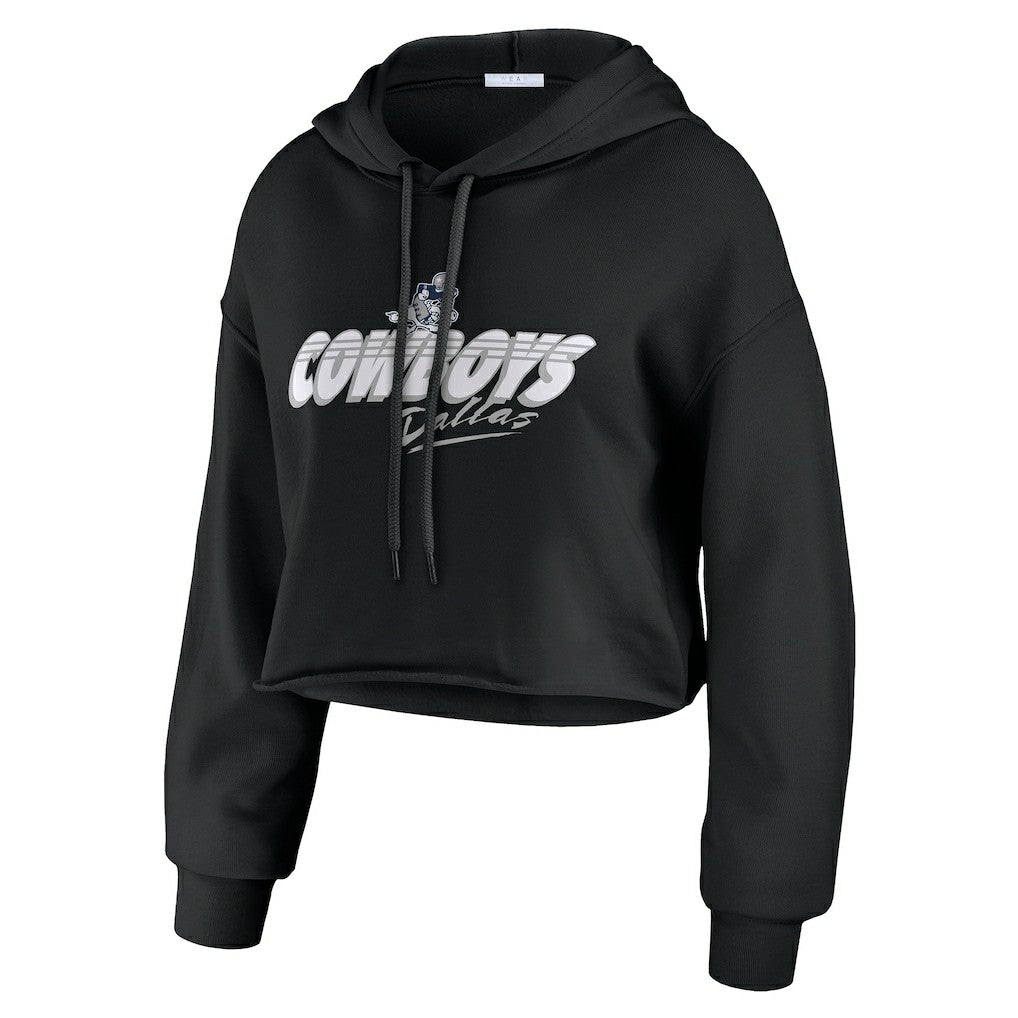 Dallas Cowboys WEAR by Erin Andrews Women's Prime Cropped Pullover Hoodie | NFL Hot