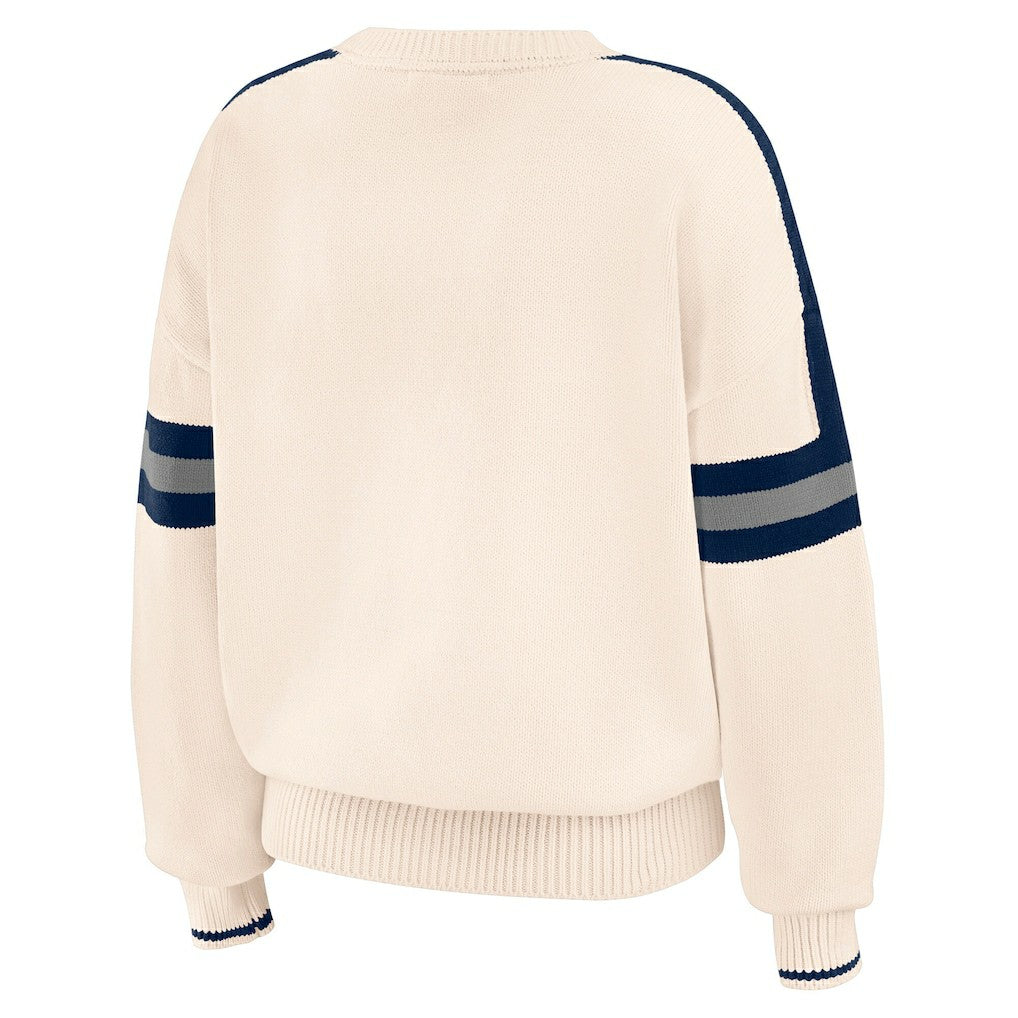 Dallas Cowboys WEAR by Erin Andrews Women's Stripe Pullover Sweater | NFL Outlet