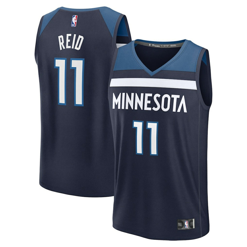 Navy Naz Reid Minnesota Timberwolves Fast Break Replica Player Jersey | NBA