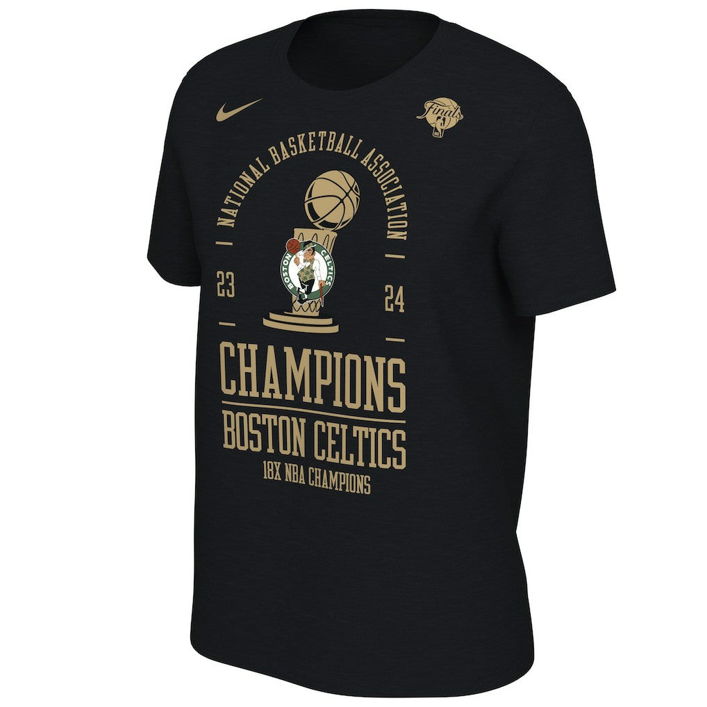 Black Boston Celtics Women's 18-Time NBA Finals Champions Locker Room T-Shirt | NBA